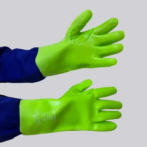 PVC Medium Weight Reinforced Glove - Elbow Length