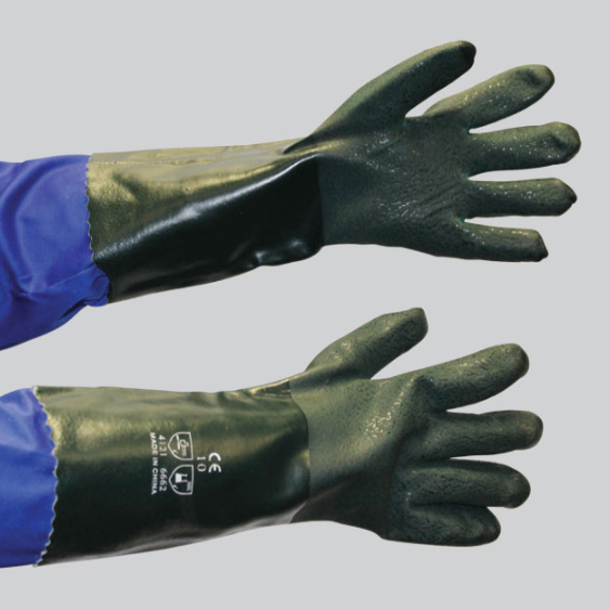 PVC Dark Green - Textured Pebble Rough Palm 40cm