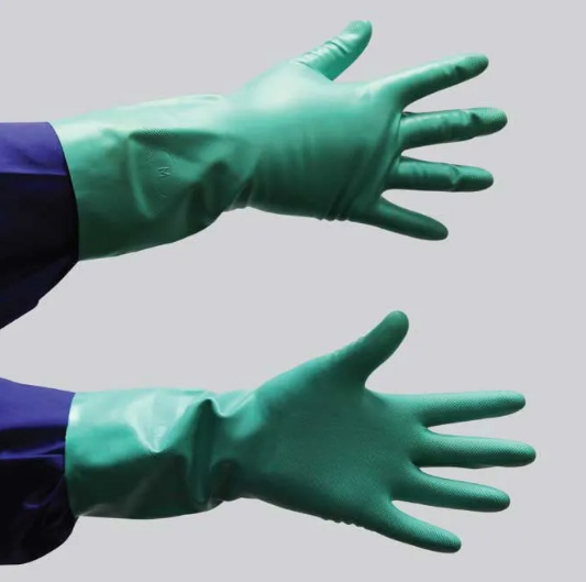 Nitrile Chemical Glove - Green Diamond Grip 30cm