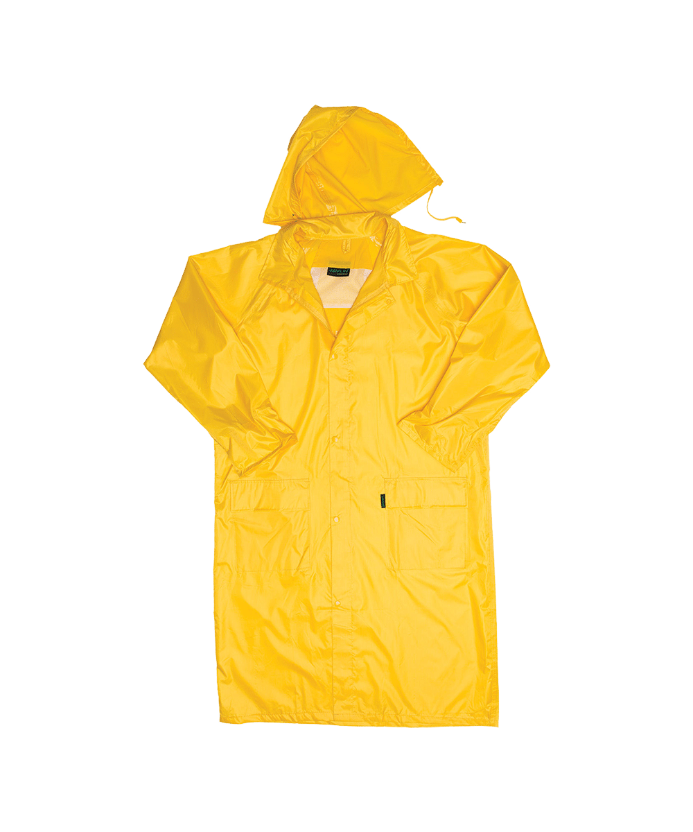 Polyester PVC Calf Length Rain Coat