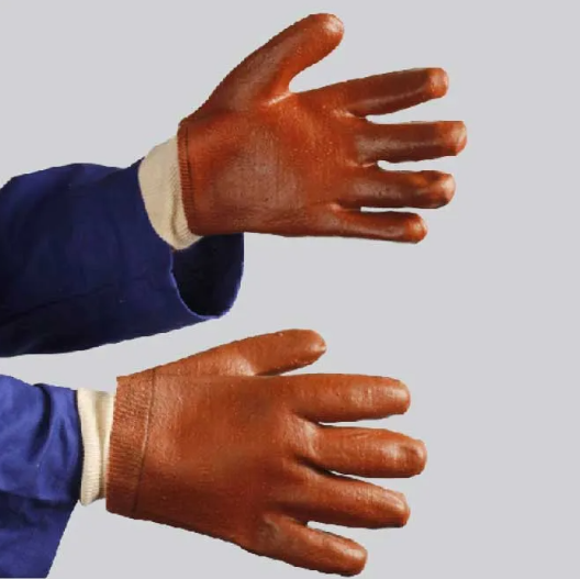 PVC Medium Weight Glove - Wrist Knit
