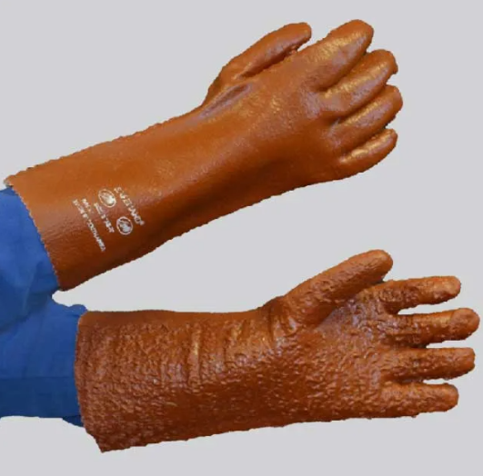 PVC Heavy Weight Glove - Elbow Length (Terry Palm)