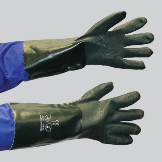 PVC Dark Green - Textured Pebble Rough Palm 40cm