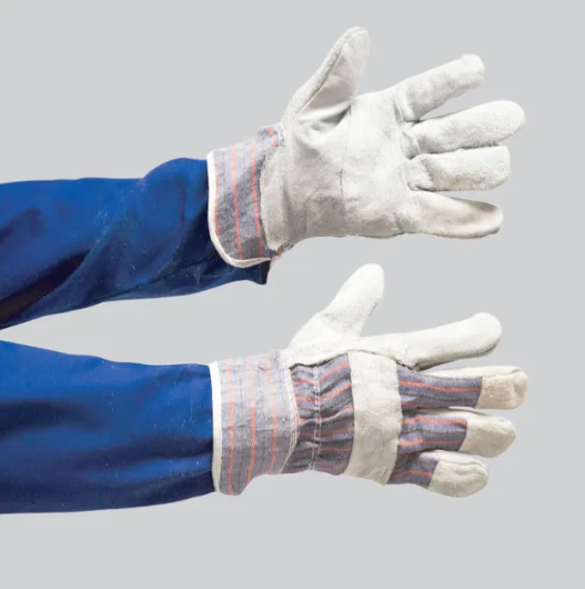 Chrome Leather Glove - Candy Stripe