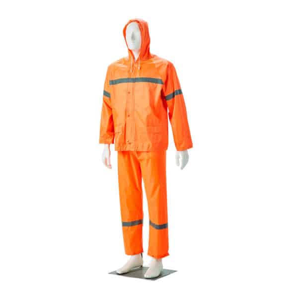 Reflective Rubberised Rain Suit